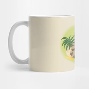 Cute yoga cat drinking tea Mug